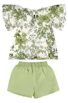 Komplet dziewczęcy, Bluzka z krótkim rękawem, Szorty, mix, Up Baby