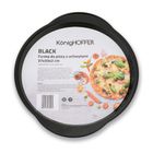 Konighoffer, Black, blaszka do pizzy z uchwytami, 37-33 cm
