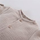 Koszula chłopięca z krótkim rękawem, beżowa, Eevi