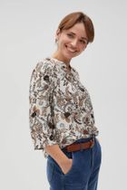 Koszula damska, beżowa, Moodo