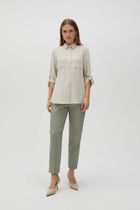 Koszula damska, beżowa, Moodo