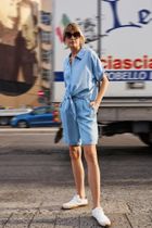 Koszula damska, niebieska, Moodo