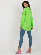 Koszula damska z długim rękawem, zielona, Factory Price