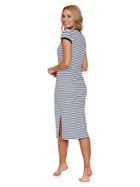 Koszula nocna damska z krótkim rękawem, biała, Doctor Nap