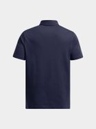 Koszulka polo męska z krótkim rękawem, granatowa, Under Armour