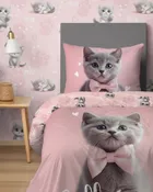 Kot, 2-częściowy komplet pościeli, 160-200 cm