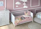 Kotki, 2-częściowy komplet pościeli dziecięcej, różowy, 100-135 cm