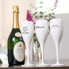 Koziol, Cheers, kieliszek do szampana, Life is better, white, 100 ml