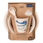 Koziol, Hop On At Home, zestaw obiadowy dla dzieci, beżowy