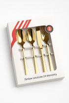 Kulig, Piano, komplet sztućców, Shiny Gold, 24 szt.