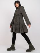 Kurtka damska z kapturem, khaki, Factory Price