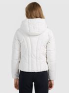 Kurtka damska z kapturem, ocieplana, szara, 4F