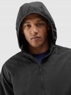 Kurtka męska z kapturem, czarna, 4F