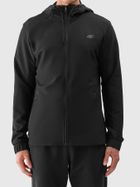 Kurtka męska z kapturem, czarna, 4F