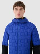 Kurtka męska z kapturem, niebieska, 4F