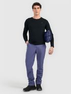 Kurtka męska z kapturem, ocieplana, granatowa, 4F