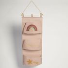 La Factory, Head in the clouds, organizer wiszący na zabawki, 80-30 cm