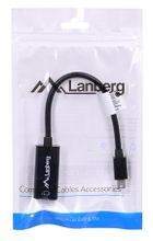 Lanberg, adapter, AD-0005-BK, Mini DisplayPort M - HDMI F, 0,20m, czarny