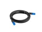 Lanberg, patchcord, kat. 6a, S/FTP CCA, 3m, czarny