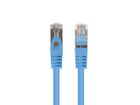 Lanberg, patchcord, KAT.6 FTP, 1m, niebieski, FLUKE PASSED, 10 szt.