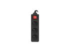 Lanberg, przedłużacz, 1,5 m, PS1-03E-0150-BK