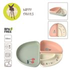 Lassig, Happy Fruit Cherry, zestaw silikonowych naczyń 3 el.