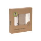 Lassig, Little Mateys, pieluszka muślinowa, otulacz z biobawełny, royal blue, 85-85 cm, 3 szt.