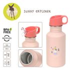 Lassig, Sunny Explorer, bidon ze stali nierdzewnej, Rose/Pink, 500 ml