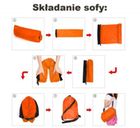 Lazy Bag, Air Sofa, nadmuchiwana sofa, czerwona