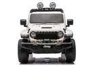 Lean Cars, Jeep Rubicon, pojazd na akumulator 4-4, DK-JWR556 4-200W 24V, biały