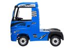 Lean Cars, Mercedes Actros, pojazd ciężarowy na akumulator, niebieski lakierowany MP4