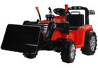 Lean Cars, traktor koparka, pojazd na akumulator, ZP1005, czerwony