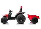 Lean Cars, traktor z przyczepą, pojazd na akumulator, HZB200, czerwony