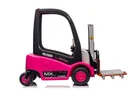 Lean Cars, wózek widłowy, pojazd na akumulator, XMX638, różowy