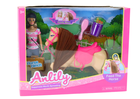 Lean Toys, Anlily, lalka dżokejka, 30 cm