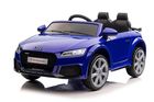 Lean Toys, Audi TT RS, pojazd na akumulator, ciemny niebieski