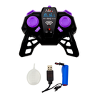 Lean Toys, auto terenowe policyjne off-road rc zdalnie sterowane czarne, 1:16