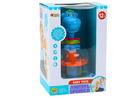 Lean Toys, bączek z kulkami, hipopotam, niebieski