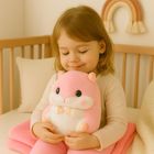 Lean Toys, chomik, maskotka z kocykiem, różowy, 90-100 cm