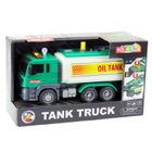 Lean Toys, cysterna, pojazd interaktywny, zielony