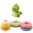 Lean Toys, dinozaur, piramidka, miękkie klocki, 13 elemenetów