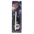 Lean Toys, długopis metalowy, miecz katana anime, czarny z wymiennym wkładem, biało-żółty