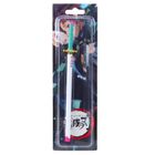 Lean Toys, długopis metalowy, miecz katana anime, czarny z wymiennym wkładem, turkus