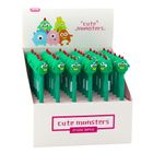 Lean Toys, długopis żelowy, zielony stworek, niebieski, 17 cm, 0.5 mm, 1 szt.