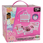Lean Toys, duży kuferek z kosmetykami, różowy