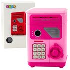 Lean Toys, elektroniczny sejf skarbonka na kod, różowy