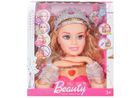 Lean Toys, głowa lalki do stylizacji z akcesoriami