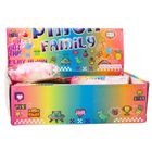 Lean Toys, gniotek, kotek z pomponikami, biały, 8 cm, 1 szt.