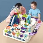 Lean Toys, interaktywny parking z torem przeszkód, zestaw z autkami