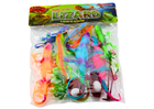 Lean Toys, jaszczurki, zestaw figurek, kolorowe, 8 szt.